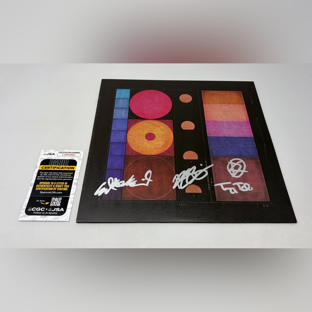 Thrice signed Horizons/ West Album JSA COA